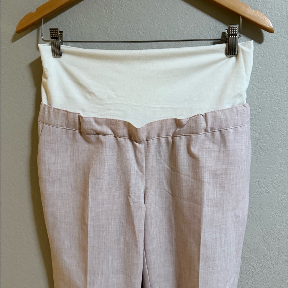 Pietro Brunelli Maternity Pants XS Pink Linen Blend Made in Italy - Picture 4 of 7